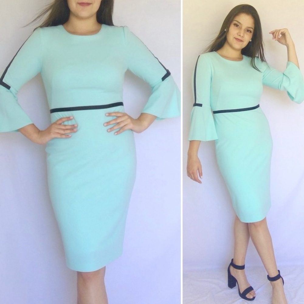 Calvin Klein, mint sheath dress, size 6!